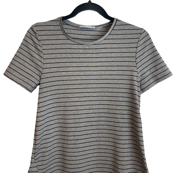 ZARA Trafaluc Striped Short Sleeve Scoop Neck Shirt Dress Women's Size Medium - Picture 3 of 7